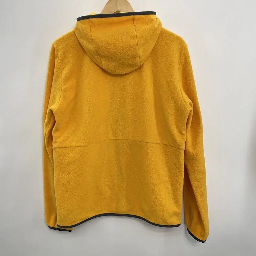The North Face Teen Glacier Full Zip Hooded Jacket Fleece Yellow Kids XXL 18-20